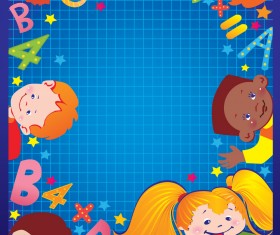 Cartoons School elements vector set 06