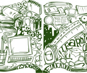 School drawn Creative vector 10
