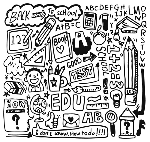School drawn Creative vector 08