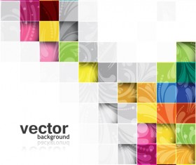 Shiny Cubes Backgrounds vector 03