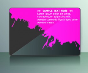 Shiny colored card design vector 01