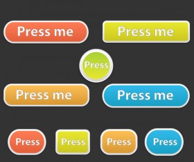 Soft Buttons Vectors