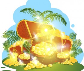 Sparkling Gold vector set 05