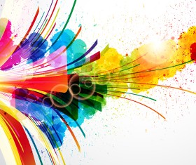 Splash colorful shiny background 01