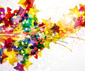 Splash colorful shiny background 03