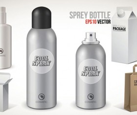 Spray bottle package vector