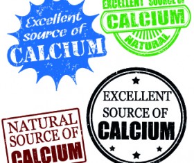 Stamp calcium vector