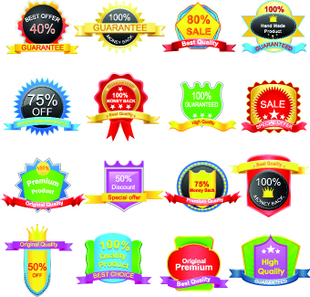 Sale Sticker labels and tags vector 03