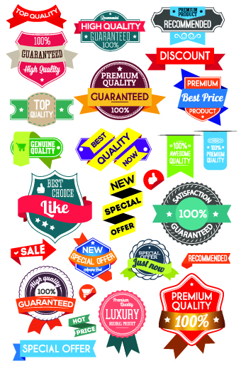 Sale Sticker labels and tags vector 04