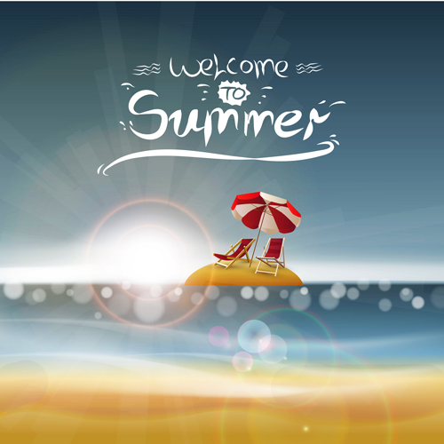 Summer Backgrounds with light vector dot 02