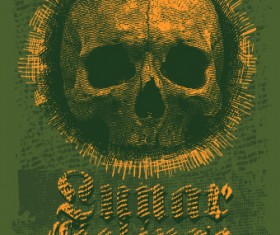 Vintage T-shirt print vector 02