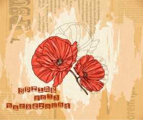 Vector Floral background art set 01