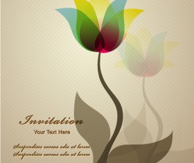 Vector Floral background art set 14