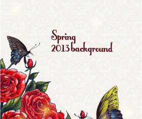 Vector Floral background art set 15