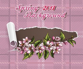 Vector Floral background art set 25