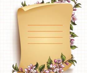 Vector Floral background art set 26