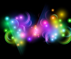 Colored Glowing light Effects vector 04
