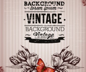 Huge collection of Vintage background vector 09