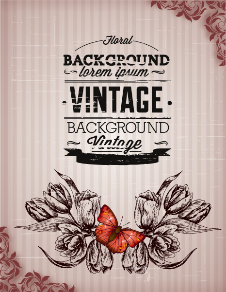 Huge collection of Vintage background vector 09