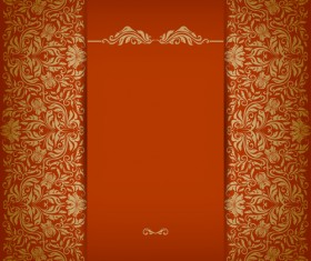 Vintage luxury floral background art 03