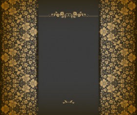 Vintage luxury floral background art 04
