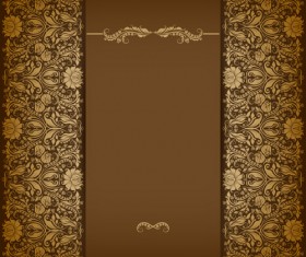 Vintage luxury floral background art 06