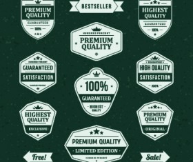 Vintage Ribbon Sale labels vector 04