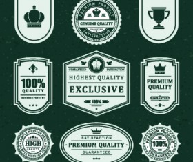 Vintage Ribbon Sale labels vector 05