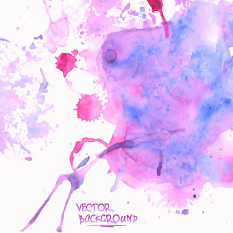 Watercolor art background vector 02 free download