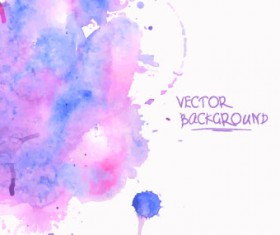 Watercolor art background vector 03