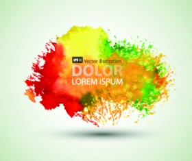 Watercolor cloud background 03