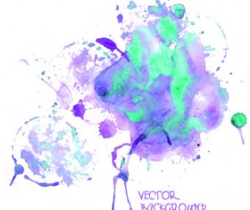 Watercolor art background vector 04