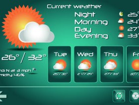 Weather icons mobile Application vector 04