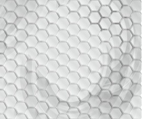 White 3D shapes background vector 09