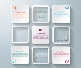 White Text boxes Backgrounds vector 04