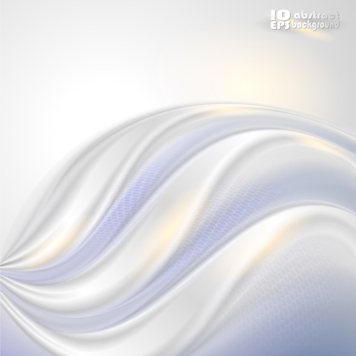 White Waves Backgrounds vector 01 free download