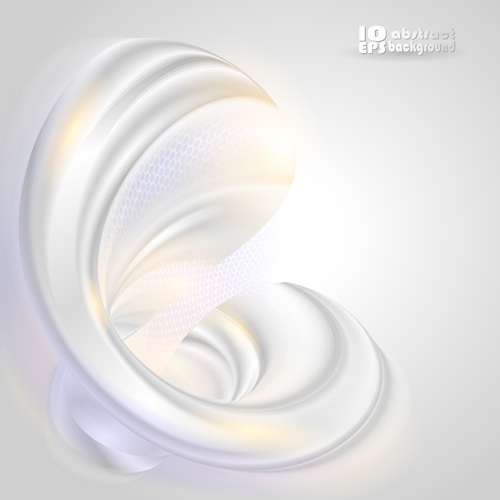 White Waves Backgrounds vector 02