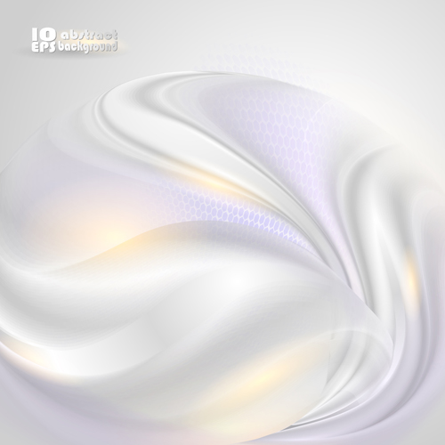 White Waves Backgrounds vector 03
