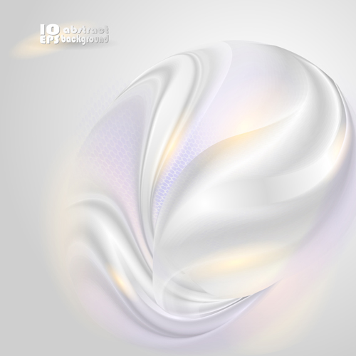 White Waves Backgrounds vector 04