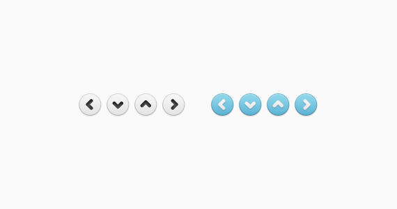 White and Blue button psd