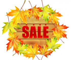 Creative Autumn sale design vector 04