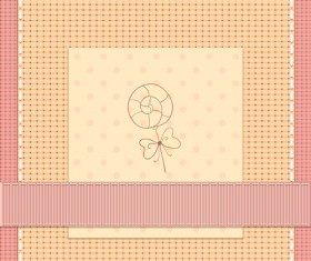 Baby photo background vector set 05