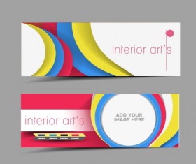 Stylish elements banners vector 01