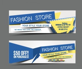 Stylish elements banners vector 02