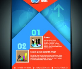 Exquisite business flyer template 03