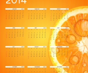 2014 new year calendar design vector 04