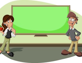 Funny cartoon people illustration 05