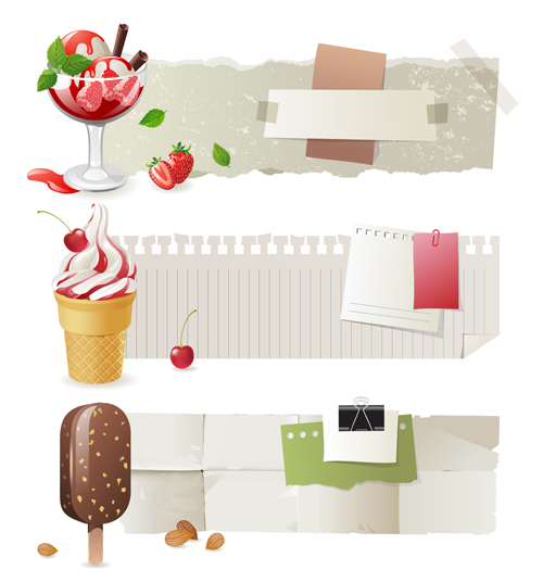 Sorts of Ice Cream design elements 04