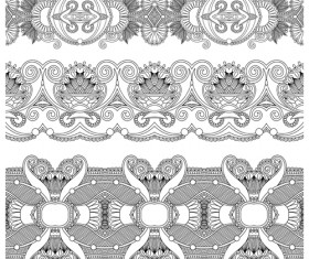 Vintage Lace ribbons vector 03