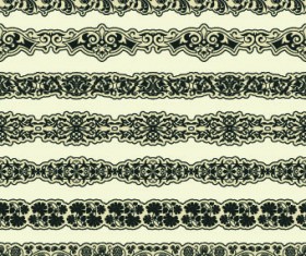 Floral ornaments and borders elements vector 05